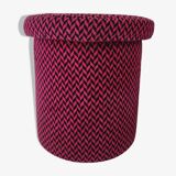 Vintage pouf stool from the 70s and 80s