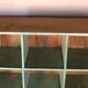 Old workshop shelf in original green-blue patina Burmese teak