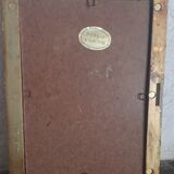 Gilded frame in fine gold, fabric portrait Marie Josephe of Austria, (13 cm x 18 cm)