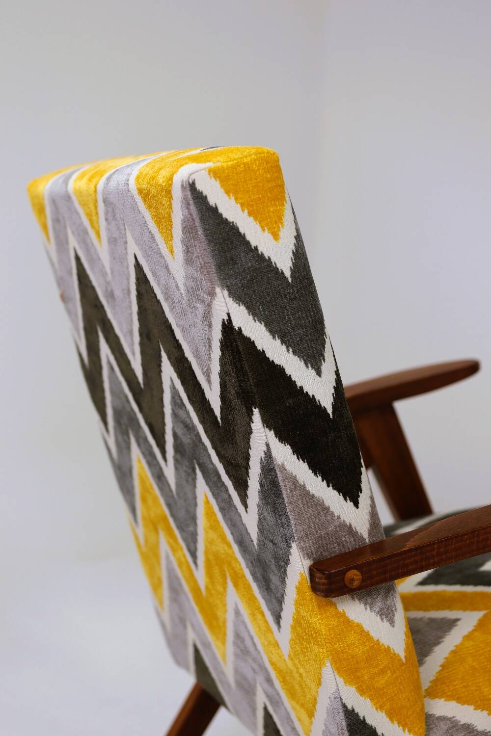 Vintage ethnic chic armchair modern design