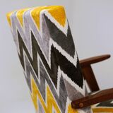 Vintage ethnic chic armchair modern design