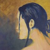 Canvas portrait of woman