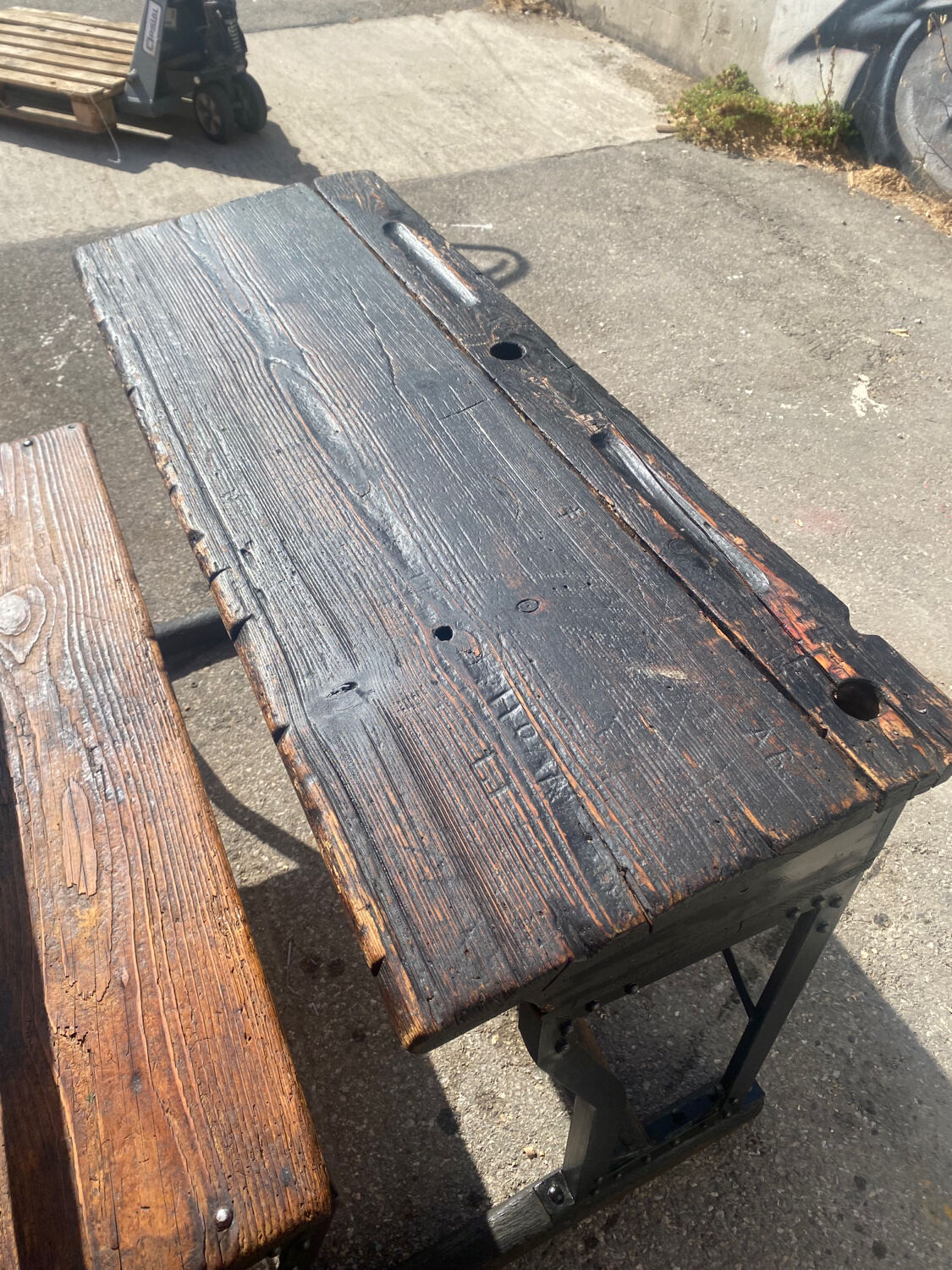 Retro primary school desk 1900