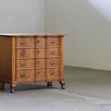 Commode vintage danoise de style brutaliste en chêne clair, dans le style de Henning Kjærnulf, années 1960