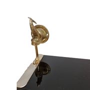 Étagère de salle de bain vintage en verre français, années 1960