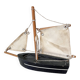 Small basin sailing boat, antique toy