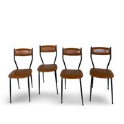 Chaises italiennes du milieu du siècle, années 1960.