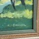 Swedish Mid-Century Oil on panel – "In Sunlight Glade" by Ivan Bauer