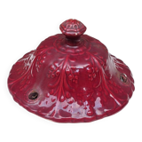 Hanging planter in red earthenware