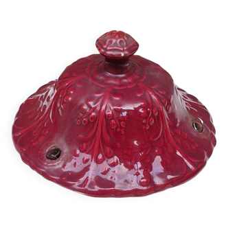 Hanging planter in red earthenware