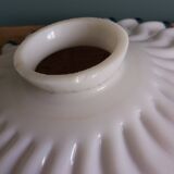 Adjustable "rise and fall" suspension, opaline and porcelain rise and fall