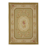 Handmade European Vintage Aubusson Kilim 299 cm x 422 cm