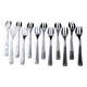 Box of 12 18 G silver-plated oyster forks