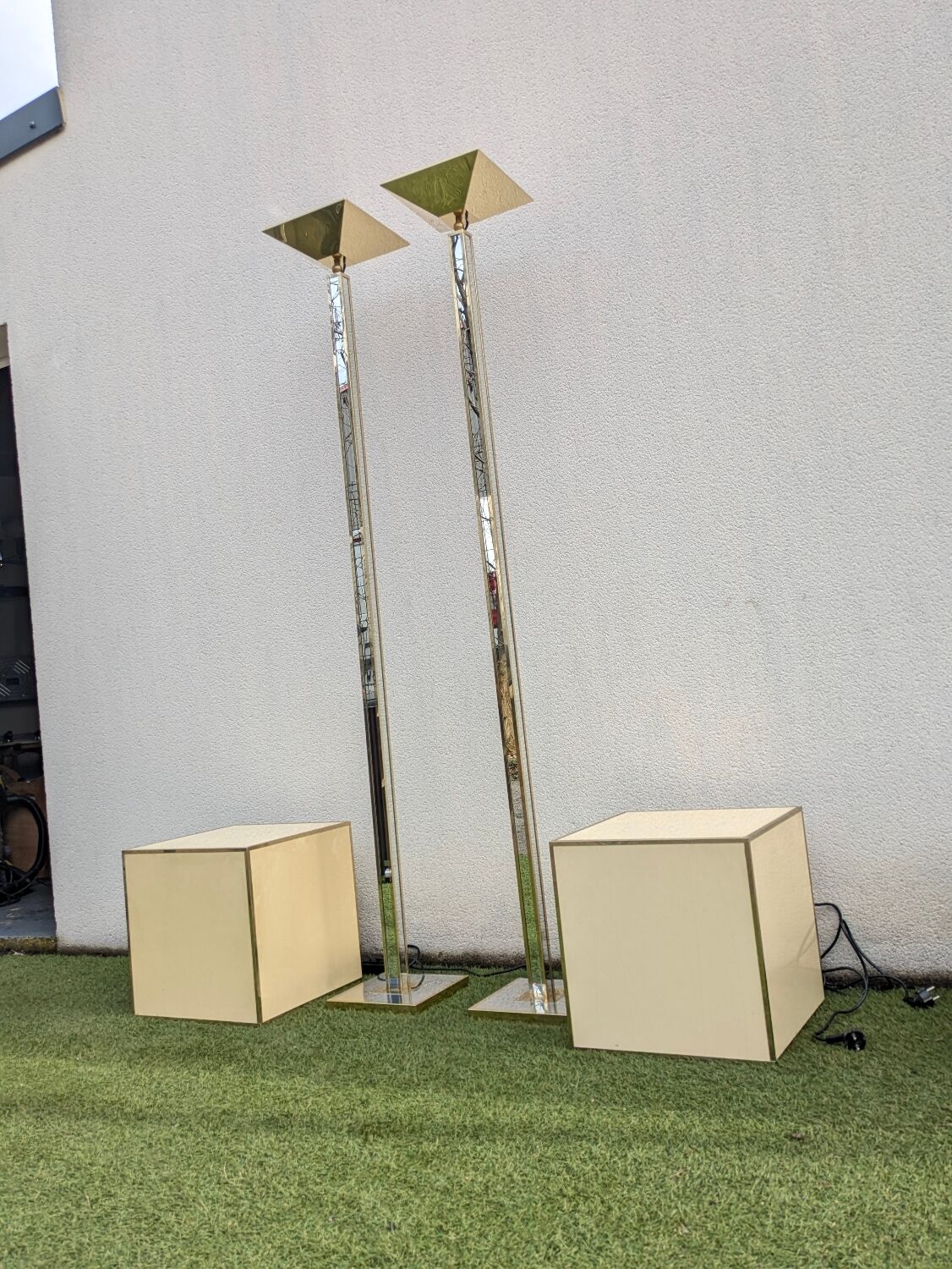 Paire de lampadaires vintage Kott Paris