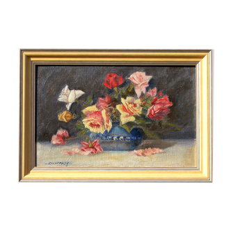 Still life with flowers by Pierre JOUFFROY