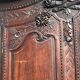Antique Norman wedding armoire. Carved oak.