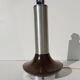 Wood and chrome metal design lamp 70s
