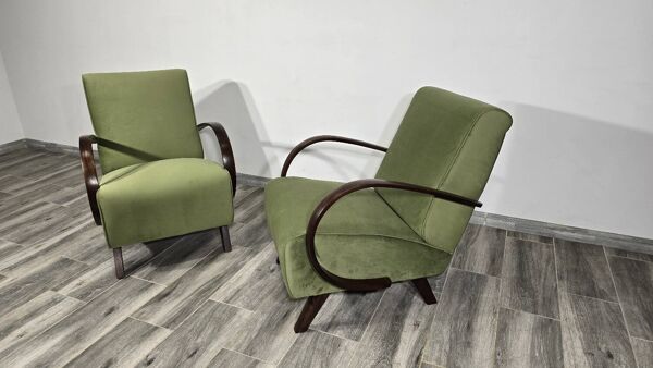 Ensemble de chaises longues par Jindrich Halabala, années 1940