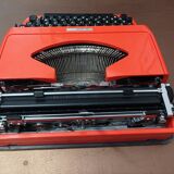 Underwood 130 orange typewriter