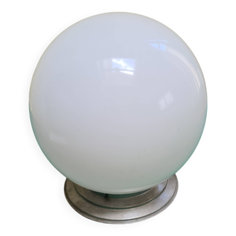 Large opaline globe ceiling light from the 50s/60s