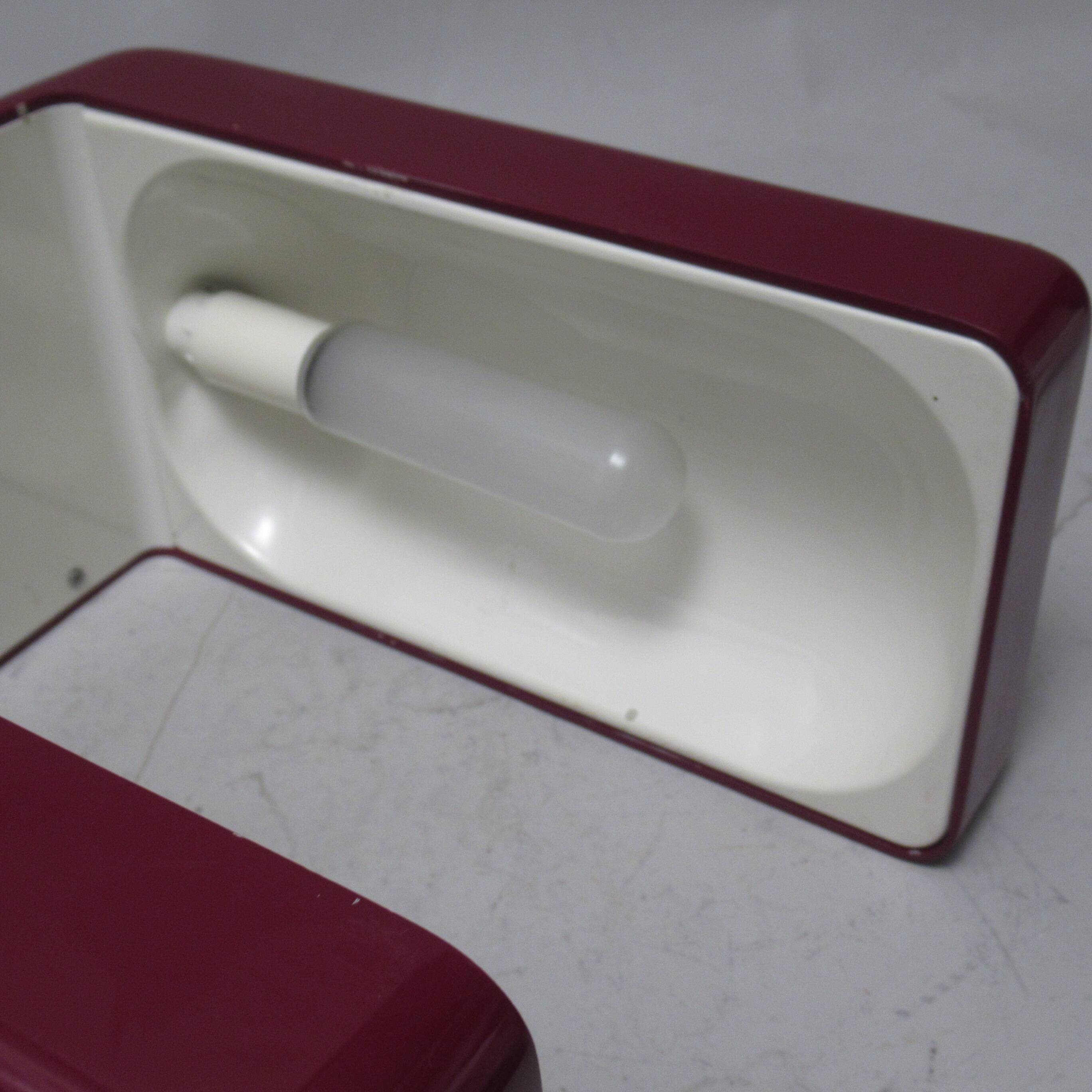 Isos burgundy lamp Giotto Stoppino Tronconi 1972