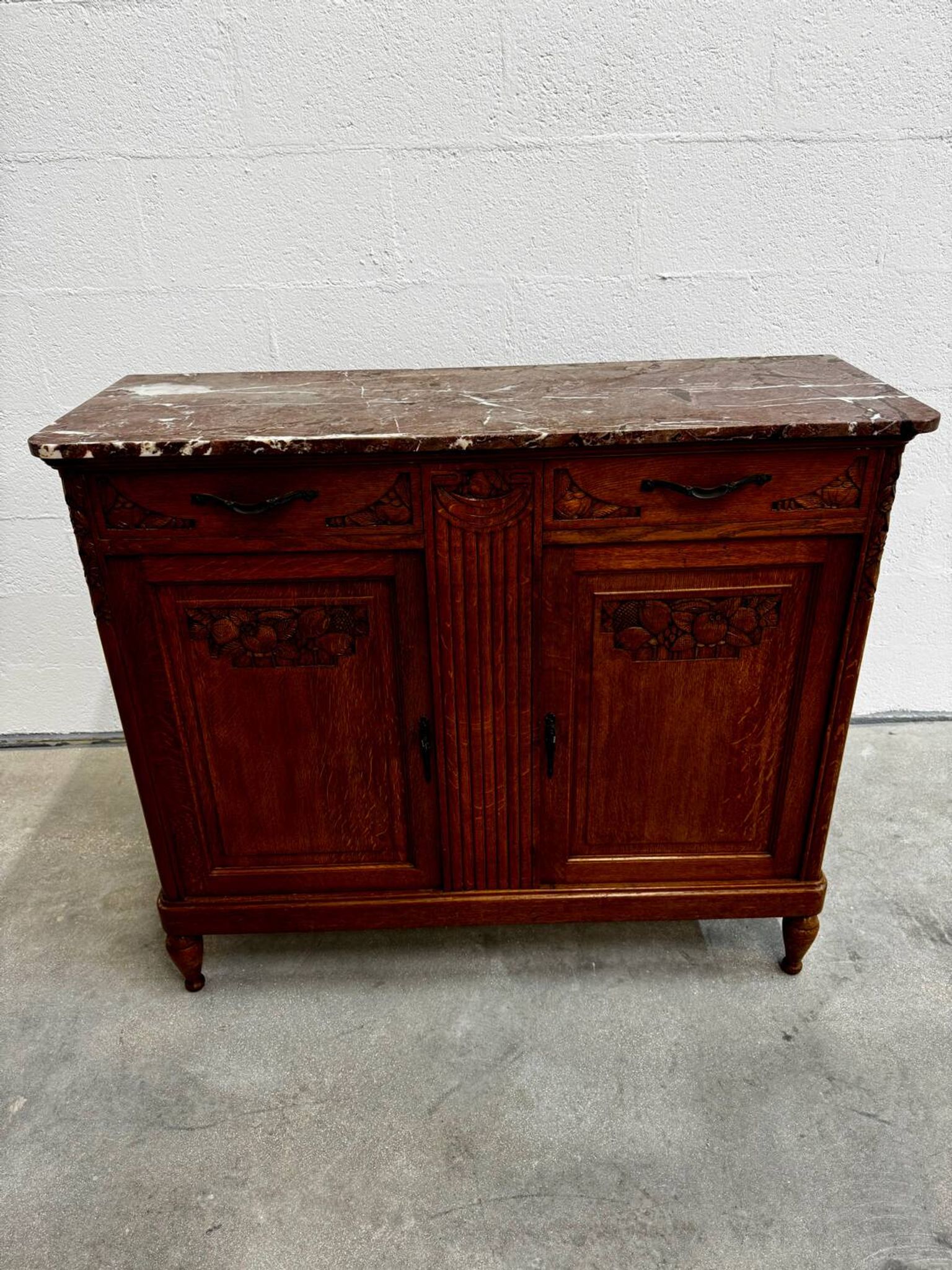 Louis XVI buffet in wood and marble