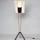 Kite floor lamp by Pierre Guariche, brass and steel, mid-20th century.
