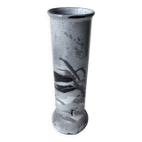 Ceramic roller vase, La Combe du Lac, Lamoura, 26cm