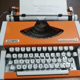 Olympia typewriter, orange