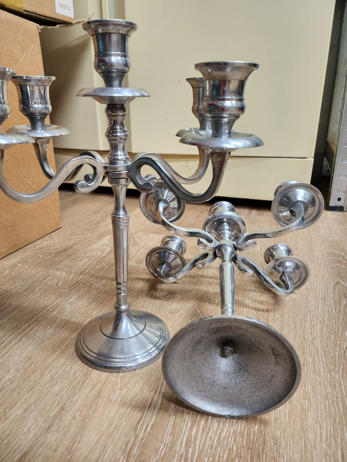Lot 2 candle holders