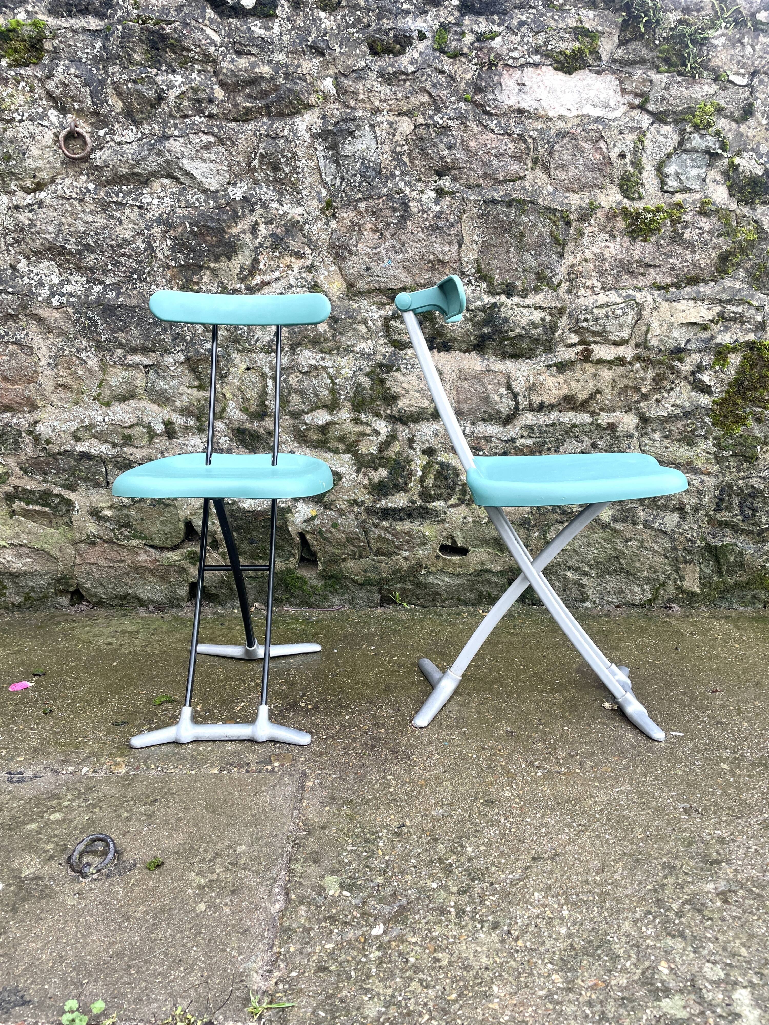 Set of 2 folding chairs Rondine by Toshiyuki Kita for Magis Italy.