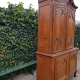 Buffet two bodies in solid oak cauchois