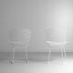 Ensemble de 7 chaises en fil de fer laqué blanc par Harry Bertoia pour Knoll, années 1970