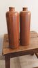 Duo of antique stoneware bottles • Soliflore vases