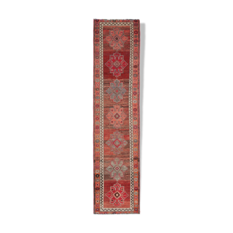 Tapis oriental à la main 90 cm x 395 cm