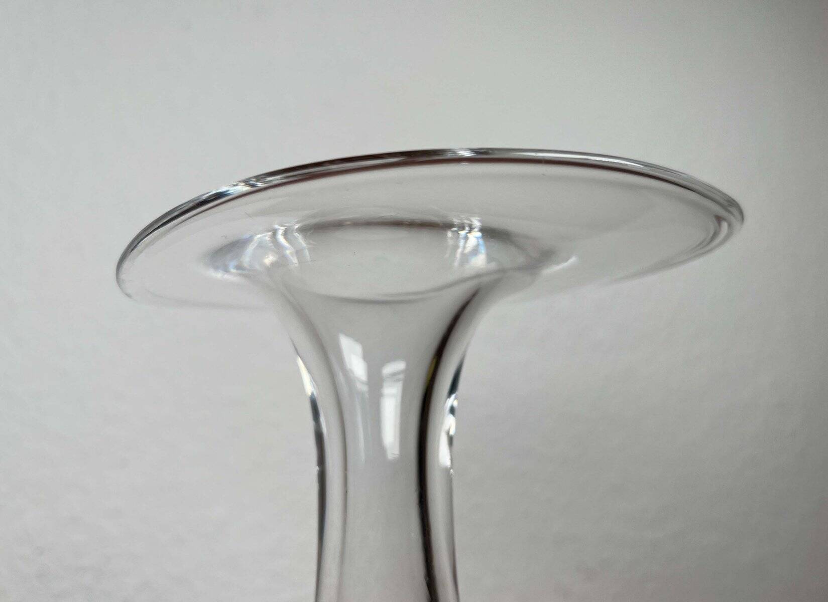 Vintage glass vase from the German Flamingo series by Peill & Putzler, 1970s.