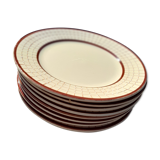 9 flat plates Colmar Longchamp