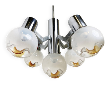 Vintage Mazzega chandelier, 1960s