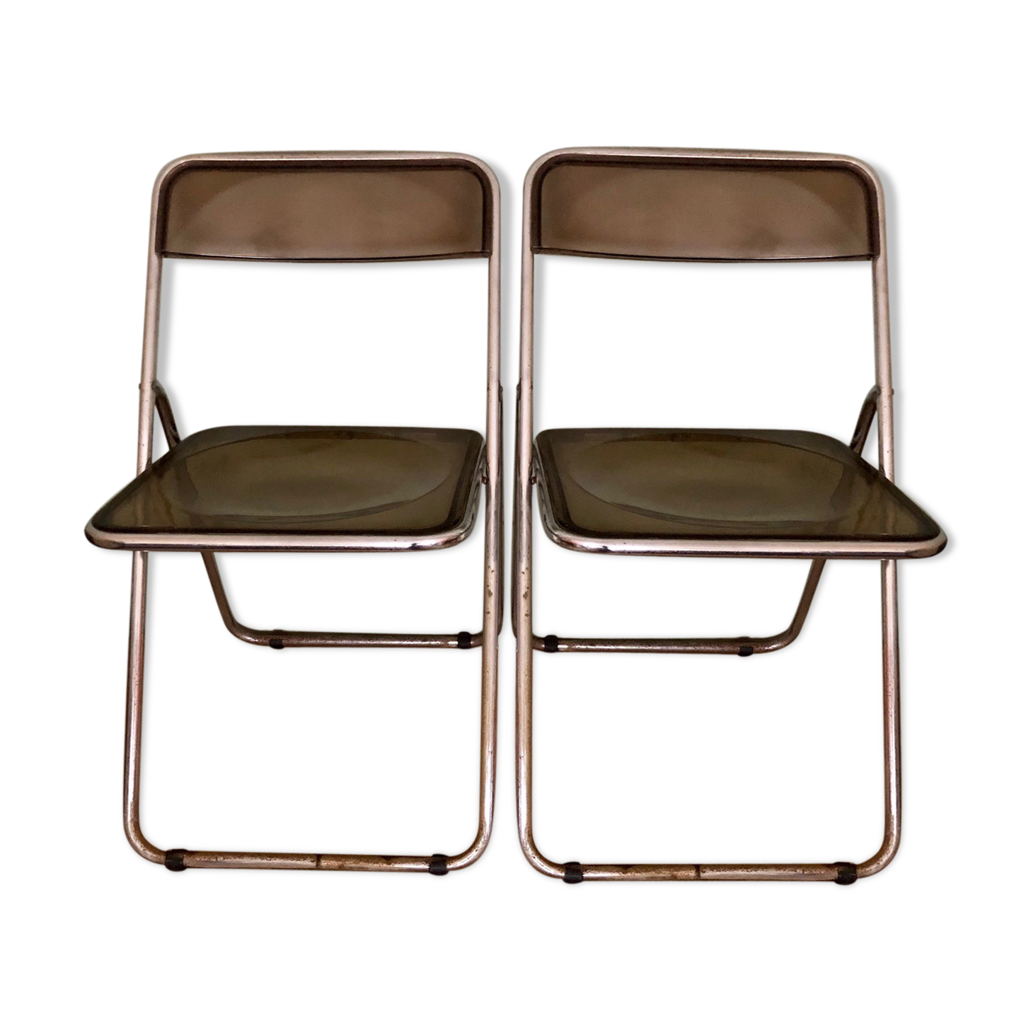 Plexi and chrome chairs 70