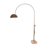 Lampadaire Coupé Ad Arco Joe Colombo pour Oluce Blanc Chrome Vintage Design