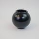 Black ceramic ball vase from Biot