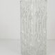 Grand vase de sol en verre glace Op Art par Peill & Putzler, Allemagne milieu du 20e siècle, années 1970