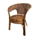 Fauteuil enfant vintage en rotin et cannage osier