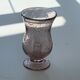 Photophore glass pink bubble parma unsigned vintage biot glassware