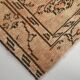Tapis vintage rose poudré fait main en laine, style oriental doux