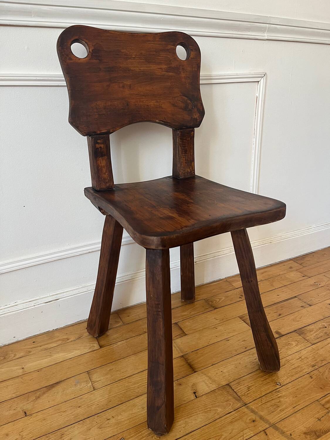 Rustic and brutalist chair