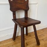 Rustic and brutalist chair