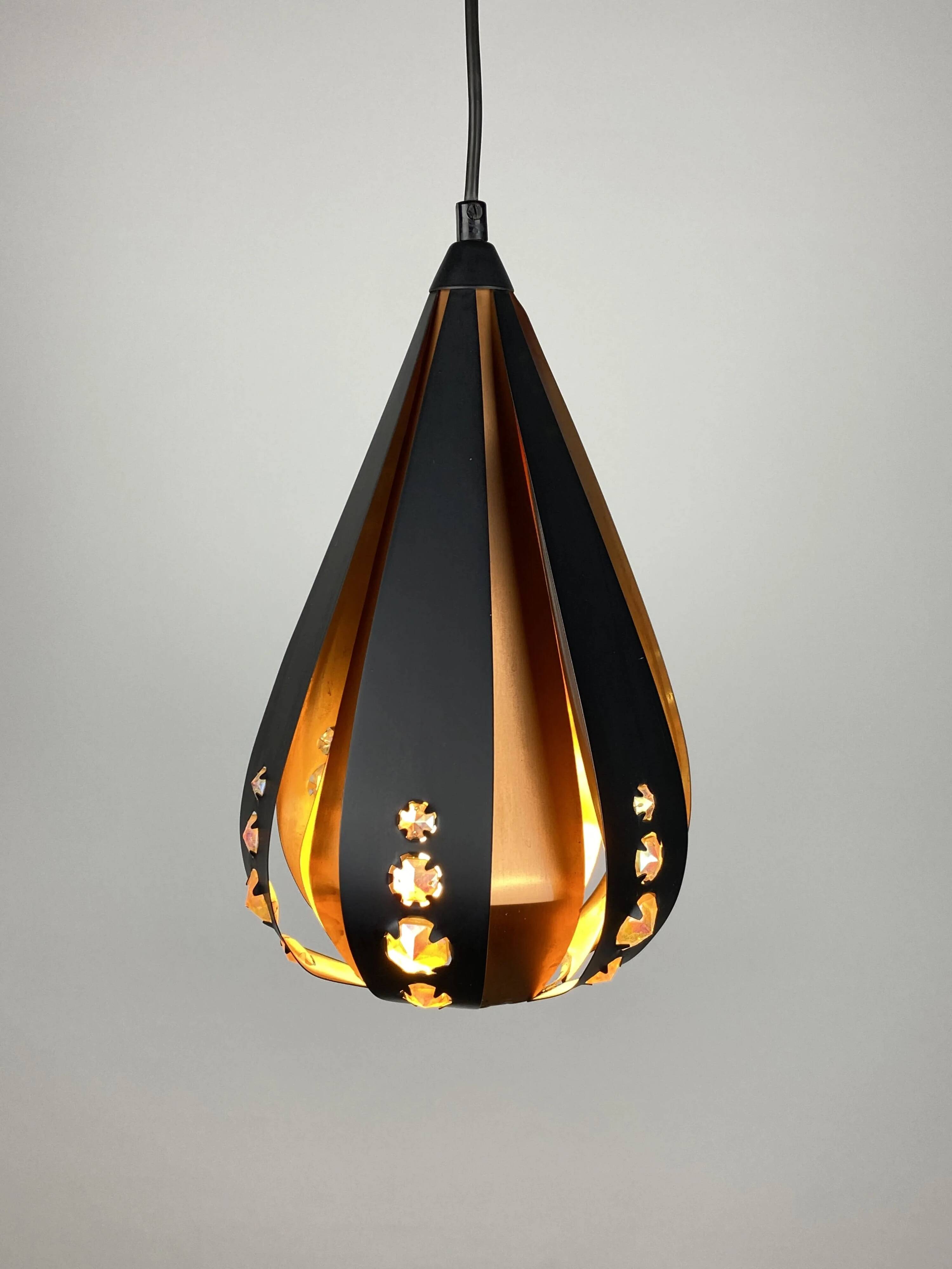 Set de 3 suspensions goutte par Werner Schou pour Coronell Electrical Danemark 1960
