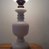 Vintage opaline and brass lamp 60/70