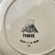 3 vintage beige soup plates Gien model Yvonne